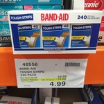 [NSW] Band-Aid Tough Strips 240pk $4.99 @ Costco, Auburn (Membership Required)