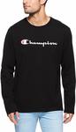 Champion Men's Script Long Sleeve Tee (XL Only) $11.53 + Delivery ($0 with Prime/ $39 Spend) @ Amazon AU