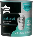 Tommee Tippee Sangenic Nappy Disposable Bin Refill CassetteTwist & Click - 3 Pack - $19.95 Pickup /+ $9 Delivery @ Baby Bunting