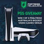 Win 1 of 2 PlayStation 5 Consoles from Fortress Melbourne