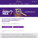 Win a Share of 60,000 $5 WISH eGift Cards from Mondelez [Purchase Specially Marked Cadbury Block]