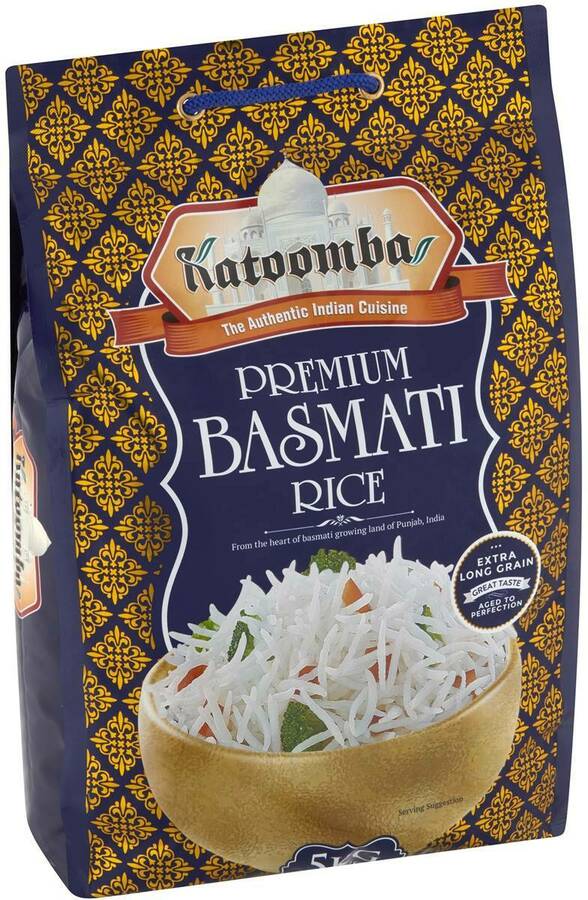 ½ Price Katoomba Premium Basmati Rice 5 kg 12.50, Royal Feast Jasmine Rice 10kg 16