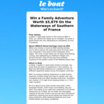 Win a Family Adventure Worth $5,879 on The Waterways of Southern of France
