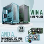 Win a Thermaltake Core P6 Tempered Glass Case and Thermaltake Toughliquid 240mm ARGB AIO Liquid Cooler from Thermaltake ANZ