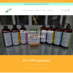 30% off Sitewide + Delivery ($0 with $50 Order) @ Wattle Organics