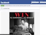52 Dinners in 52 Weeks at Any Restaurant in Australia (Valued at $100 Per Week)