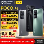 POCO F4 5G, 6.67" 120Hz AMOLED, SD870, 6GB + 128GB US$345.40 (~A$502.47) Delivered @ POCO Official Store AliExpress