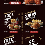 $5 off Purchase, 2 Pieces of Spicy Fried Chickens $4, Free Large Chips with Min Spend $5 (in-Store only) @ Red Rooster