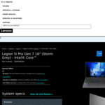 Lenovo Legion 5i Pro 16" Gen 7 (i7 12700H, RTX 3060, 16GB RAM, 512GB SSD, 165hz) $2199 Shipped @ Lenovo Store