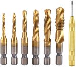 Combination Drill Tap Bits Set with Centre Punch Tool $2.99 + Delivery ($0 with Prime/ $39 Spend) @ fixinus Amazon AU