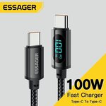Essager PD100W USB C to USB C Cable with Power Display US$3.67 (~A$5.53) @ Digitaling Store AliExpress