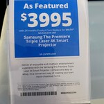 [SA] Samsung The Premiere Triple Laser 4K Smart Projector LSP9T $3995 @ Harvey Norman (Marion)