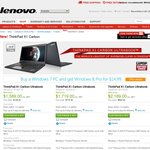 Lenovo ThinkPad X1 Carbon $1059.10 Delivered - i5-3427U, 4GB RAM, 128GB SSD, 14" 1600x900