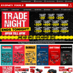 Up to 20% of Purchase Price Back as Credit (Min $250 Spend, $1000 Credit Cap) @ Sydney Tools (Account Required)