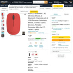 Rapoo M100G Multi-Mode Wireless Mouse - 5 Colours $9.99 + Delivery ($0 w/ Prime/ $39 Spend) @ LH-RAPOO-US-DirectStore Amazon AU