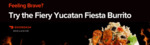 Buy 1 Get 1 Free Fiery Yucatan Fiesta Burrito @ Mad Mex via DoorDash
