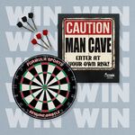 Win a Man Cave Dartboard Cabinet Set + More from MacArthur Central