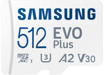 [eBay Plus] Samsung EVO Plus MicroSD Card: 256GB $24.44, 512GB $46.06 Delivered @ Bing Lee eBay