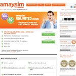 Amaysim 30% off First UNLIMITED Order (First Month + New Customers Only)