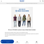 Win 1 of 10 $300 Vouchers from Gildan Brands Australia