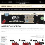 Free American Crew Forming Cream 50g With Any Order, Up To 65% off American Crew + Del ($0 with $60 Order) @ Above The Collar