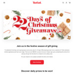 Win 1 Prize a Day for 22 Days from Tefal