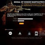 Moh Warfighter 50% off Code from Official Moh Site ($45, Need BF3 Premium)