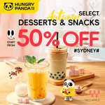[NSW] Select Desserts and Snacks from 50% off - Sydney Pickup or Delivery @ Hungry Panda
