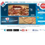 Domino's - 2x Pasta, 2x Garlic Bread and 4x 375ml Cans for $16.90 Pickup