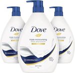 Dove Triple Moisturising 1L x3 Pack $25.47 ($22.92 S&S, $21.65 with 5% off Coupon) + Del ($0 with Prime/ $59 Spend) @ Amazon AU