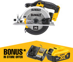 Dewalt Cordless Circular Saw 165mm DCS391N with 5.0Ah and Charger $188.99 in-Store Only @ Bunnings