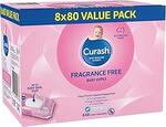 8x80 Curash Fragrance Free Baby Wipes - $18.31 ($15.56 S&S) + Delivery ($0 with Prime/ $59 Spend) @ Amazon AU