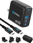 Zyron 67W GaN 3-Port Charger, Travel Plugs, 2m Cable + Case $39.99 + Free Del @ Zyron Tech Aus