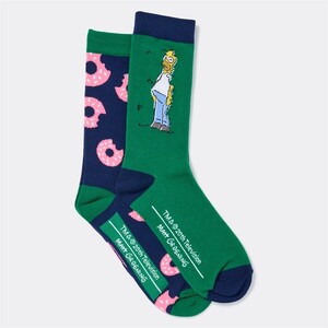 The Simpsons Mens Print Socks 2 Pairs $7 + Delivery ($0 C&C/ in-Store/ $65 Order) @ BIG W