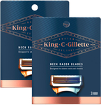 King C. Gillette Neck Razor Blades 2 × 3-Pack $7.20 + Delivery ($0 OnePass) @ Catch