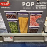 OXO Softworks POP Container 5 Pieces Set $49.99 @ ALDI