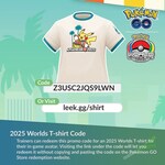 [iOS, Android] Free 2025 Worlds T-Shirt Avatar Clothing @ Pokémon GO