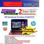 MSY Weekend Sale - HP Sleekbook 15-B010TX i5/4GB RAM/500GB HDD/15.6'' $559 (RRP $720)