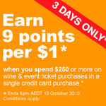 Qantas epiQure: Earn 9 QFF Points Per $1 If Spending $250+ In One Transaction Before 5pm Sunday
