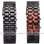 Iron Faceless Red Binary LED Wrist Watch $5.25 USD (with Coupon Code) + Free Shipping @ Chinabuye