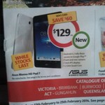 Asus Memo HD Pad 7 - $129 at Coles Superstores, Save $60