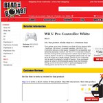 Wii U Pro Controller - $34.95 + 4.95 Delivery - Beat The Bomb (Also 10% off Code Available)