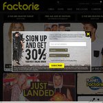 Factorie - Free Shipping All Weekend