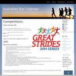 Win Two Tickets to Great Strides WA (4k & 8k Fun Run) on 2nd Nov from Australian Run Calendar