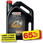 CASTROL GTX 20W-50 $9.99 (65% off) @ Autobarn Noarlunga, SA. Limit 2 Per Customer