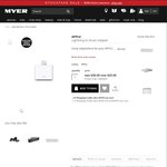 Apple Lightning to 30 Pin Adapter (Genuine) $25 at Myer Online Only