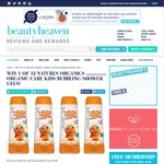 Win 1 of 12 Natures Organics Organic Care Kids Bubbling Shower Gels from Beauty Heaven