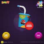 Win an Inside Out Action Figure, Movie Family Pass, Prize Pack, My Disney Voucher Code or $2 off Kids Cup from Boost Juice