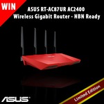 Win a Red ASUS RT-AC87UR AC2400 Wireless Gigabit Router (NBN Ready) from Mwave