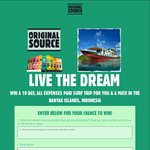 Win a Trip for 2 to The Banyak Islands in Indonesia + Runner-up Prizes from Original Source